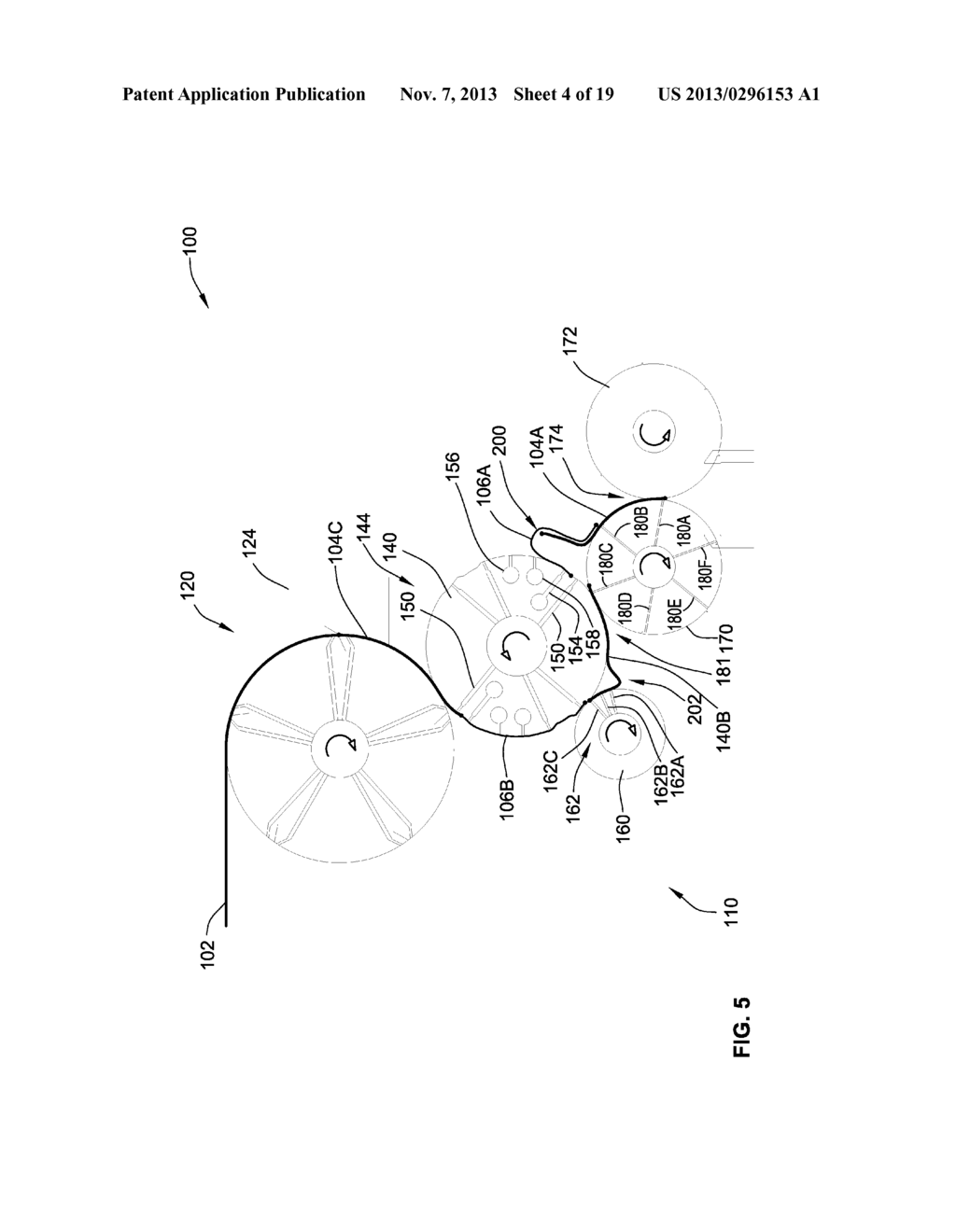 SINGLE PATH SINGLE WEB SINGLE-FOLD INTERFOLDER AND METHODS - diagram, schematic, and image 05