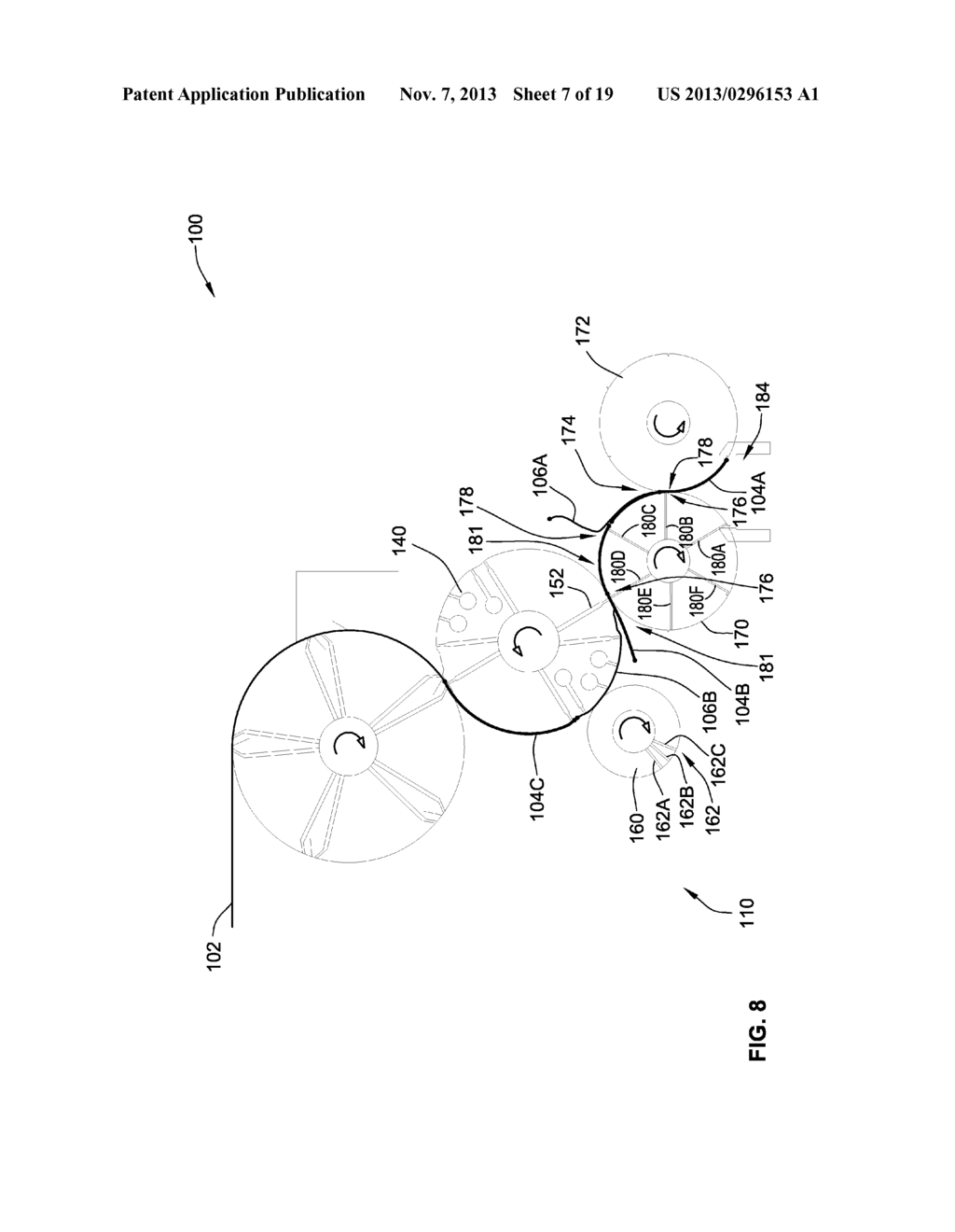 SINGLE PATH SINGLE WEB SINGLE-FOLD INTERFOLDER AND METHODS - diagram, schematic, and image 08