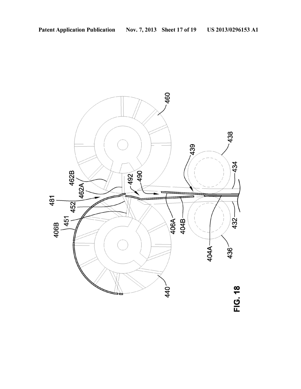 SINGLE PATH SINGLE WEB SINGLE-FOLD INTERFOLDER AND METHODS - diagram, schematic, and image 18