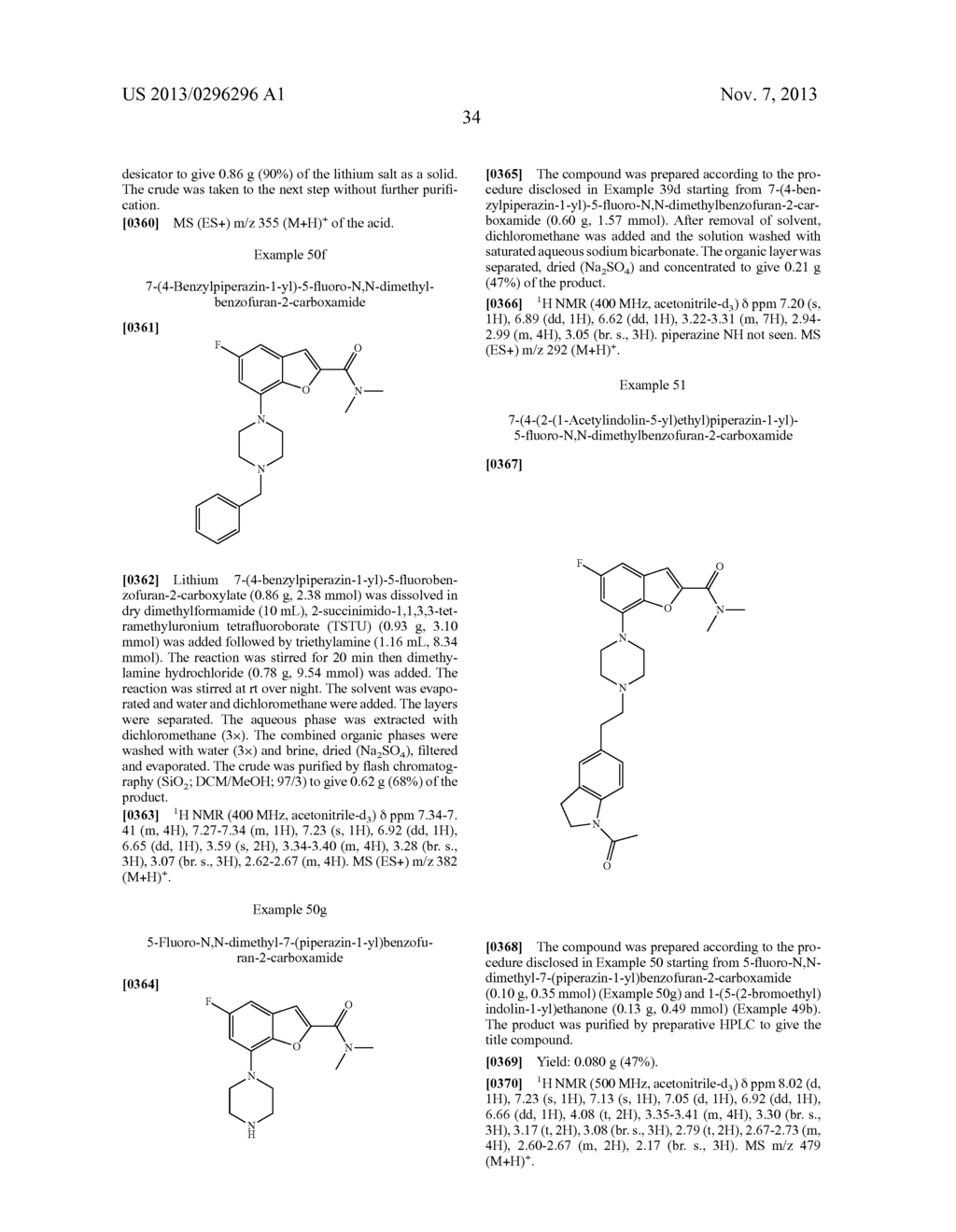 2-Carboxamide-7-Piperazinyl-Benzofuran Derivatives - diagram, schematic, and image 35