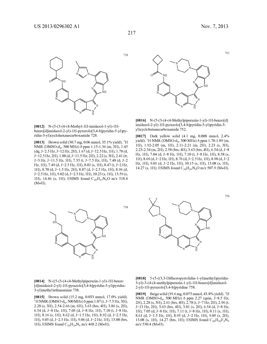 1H-PYRAZOLO[3,4-B]PYRIDINES AND THERAPEUTIC USES THEREOF - diagram, schematic, and image 218