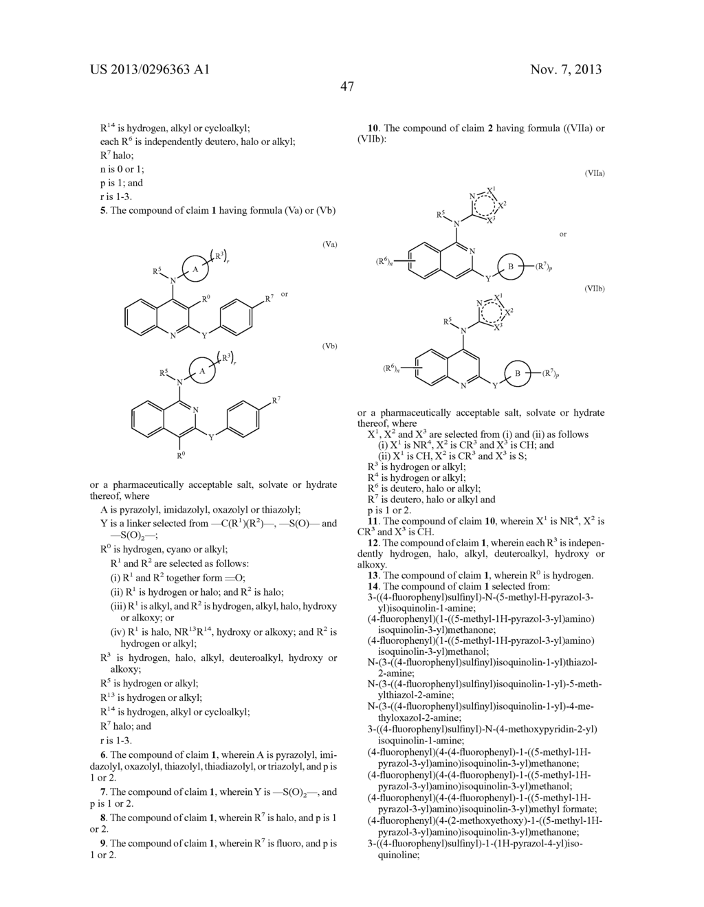 QUINOLINE AND ISOQUINOLINE DERIVATIVES FOR USE AS JAK MODULATORS - diagram, schematic, and image 48