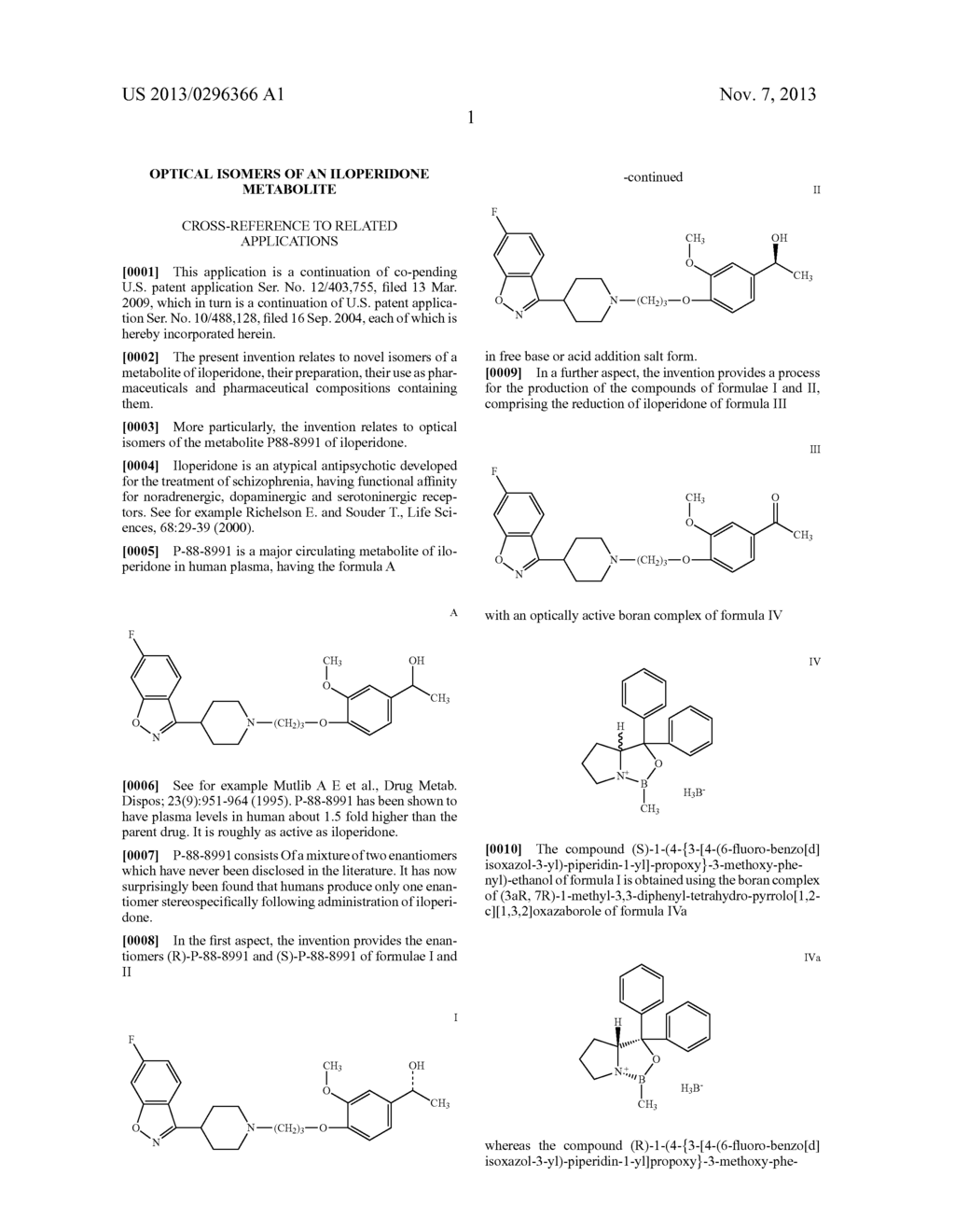 OPTICAL ISOMERS OF AN ILOPERIDONE METABOLITE - diagram, schematic, and image 02