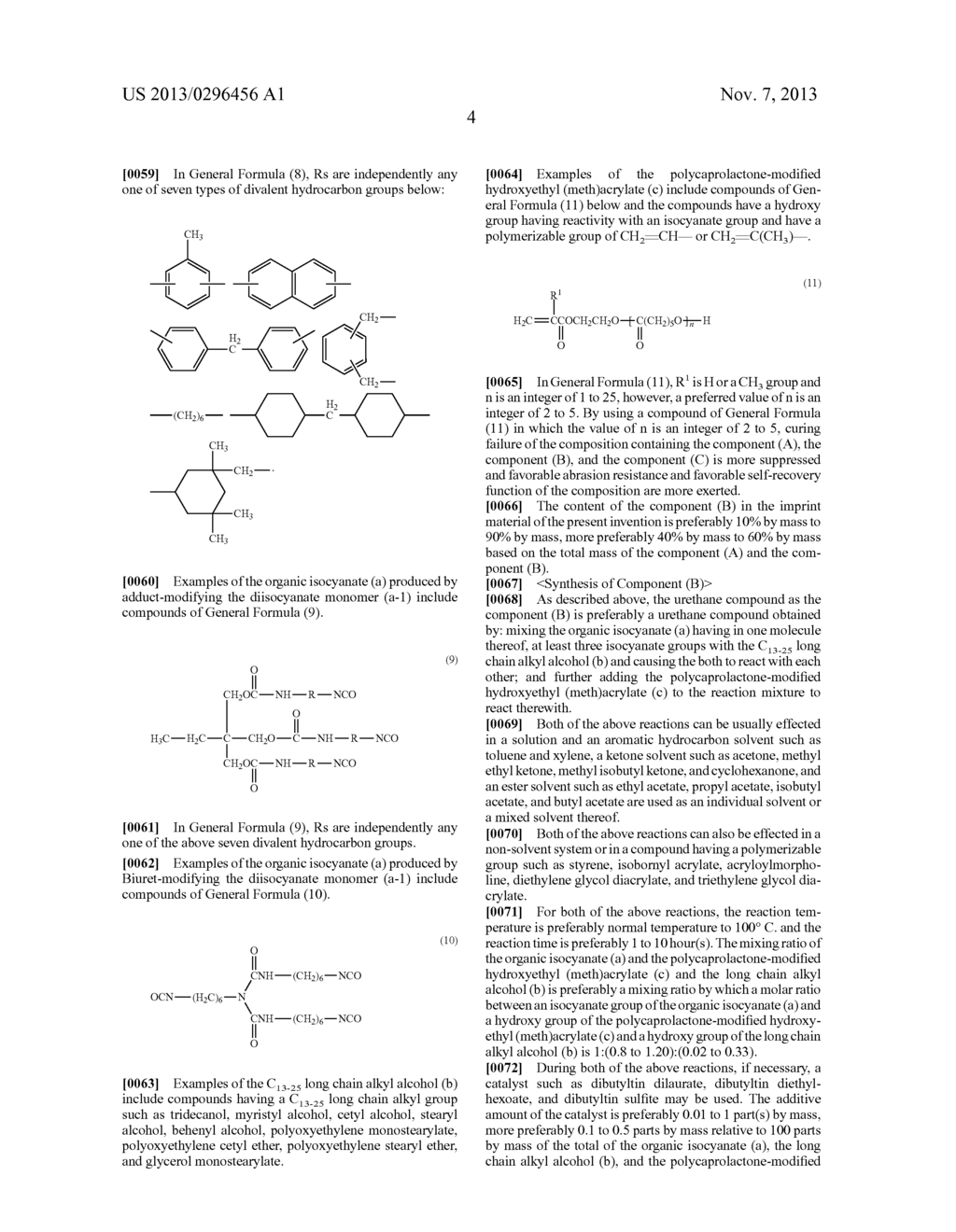 HIGHLY ABRASION-RESISTANT IMPRINT MATERIAL CONTAINING URETHANE COMPOUND - diagram, schematic, and image 05
