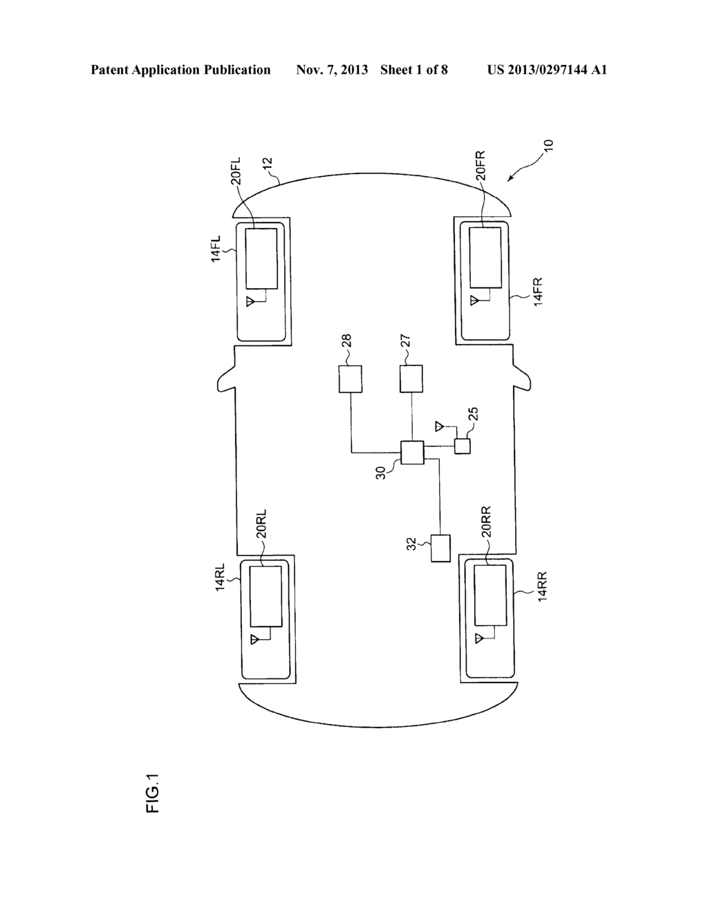 TIRE INFLATION PRESSURE MONITORING APPARATUS - diagram, schematic, and image 02