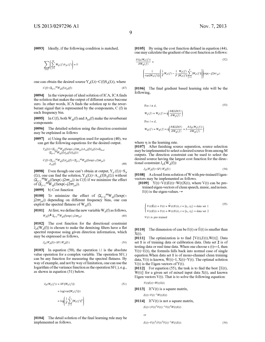 SOURCE SEPARATION BY INDEPENDENT COMPONENT ANALYSIS IN CONJUNCTION WITH     SOURCE DIRECTION INFORMATION - diagram, schematic, and image 14