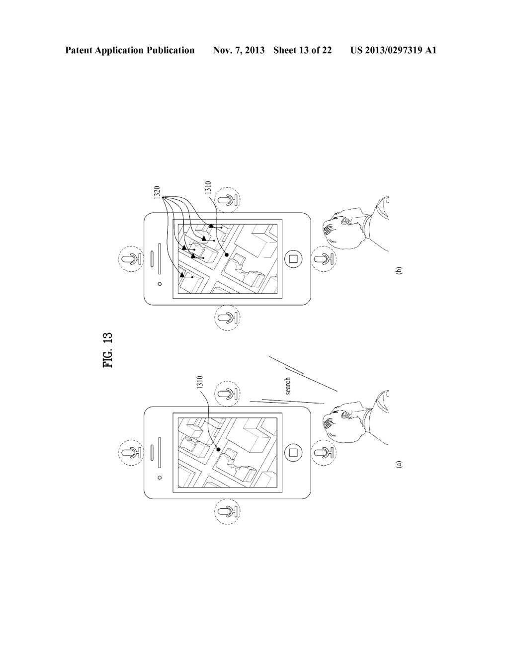 MOBILE DEVICE HAVING AT LEAST ONE MICROPHONE SENSOR AND METHOD FOR     CONTROLLING THE SAME - diagram, schematic, and image 14