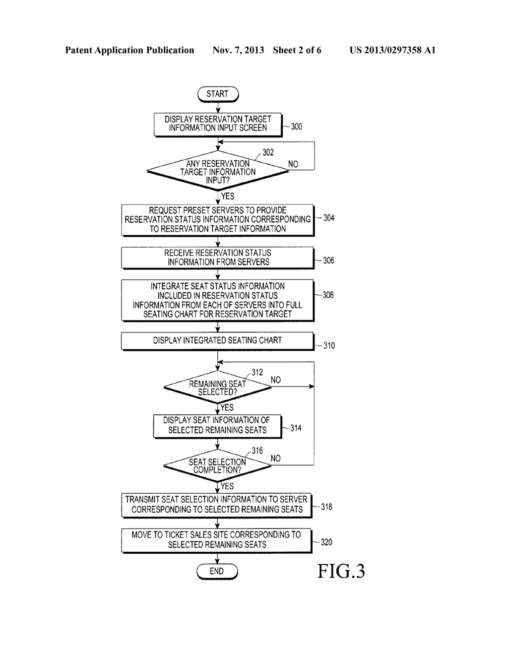 METHOD FOR INTEGRATED TICKET RESERVATION, AND TERMINAL AND SERVER THEREFOR - diagram, schematic, and image 03