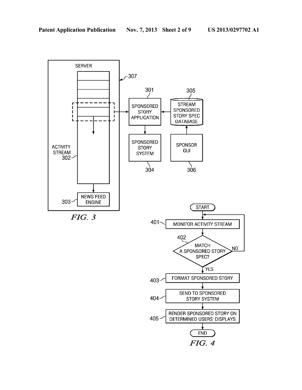 SPONSORED-STORIES-UNIT CREATION FROM ORGANIC ACTIVITY STREAM - diagram, schematic, and image 03