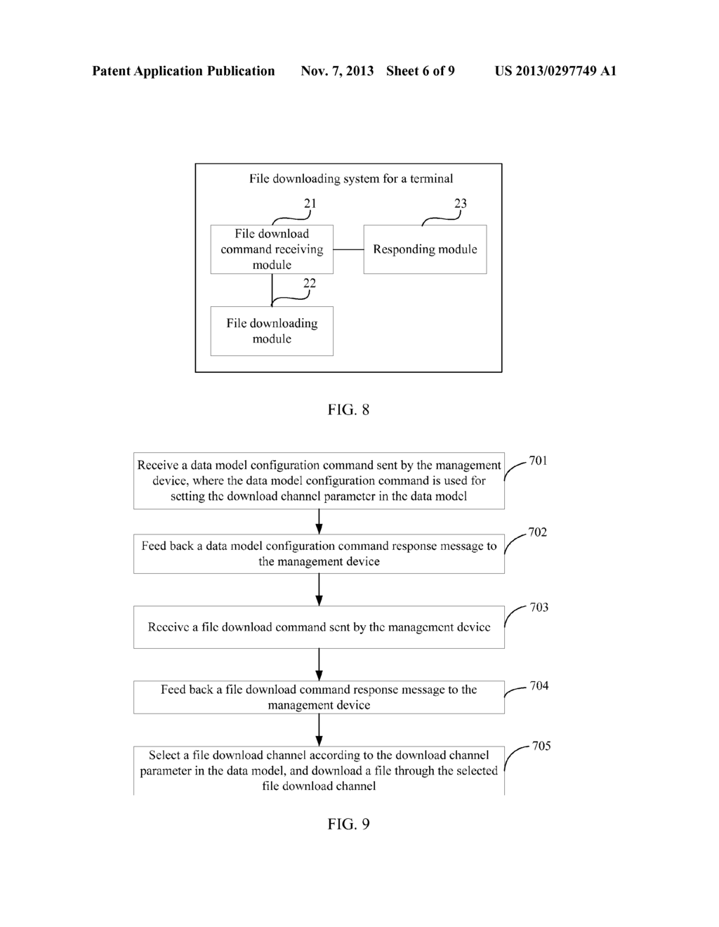 FILE DOWNLOADING METHOD AND SYSTEM FOR TERMINAL - diagram, schematic, and image 07