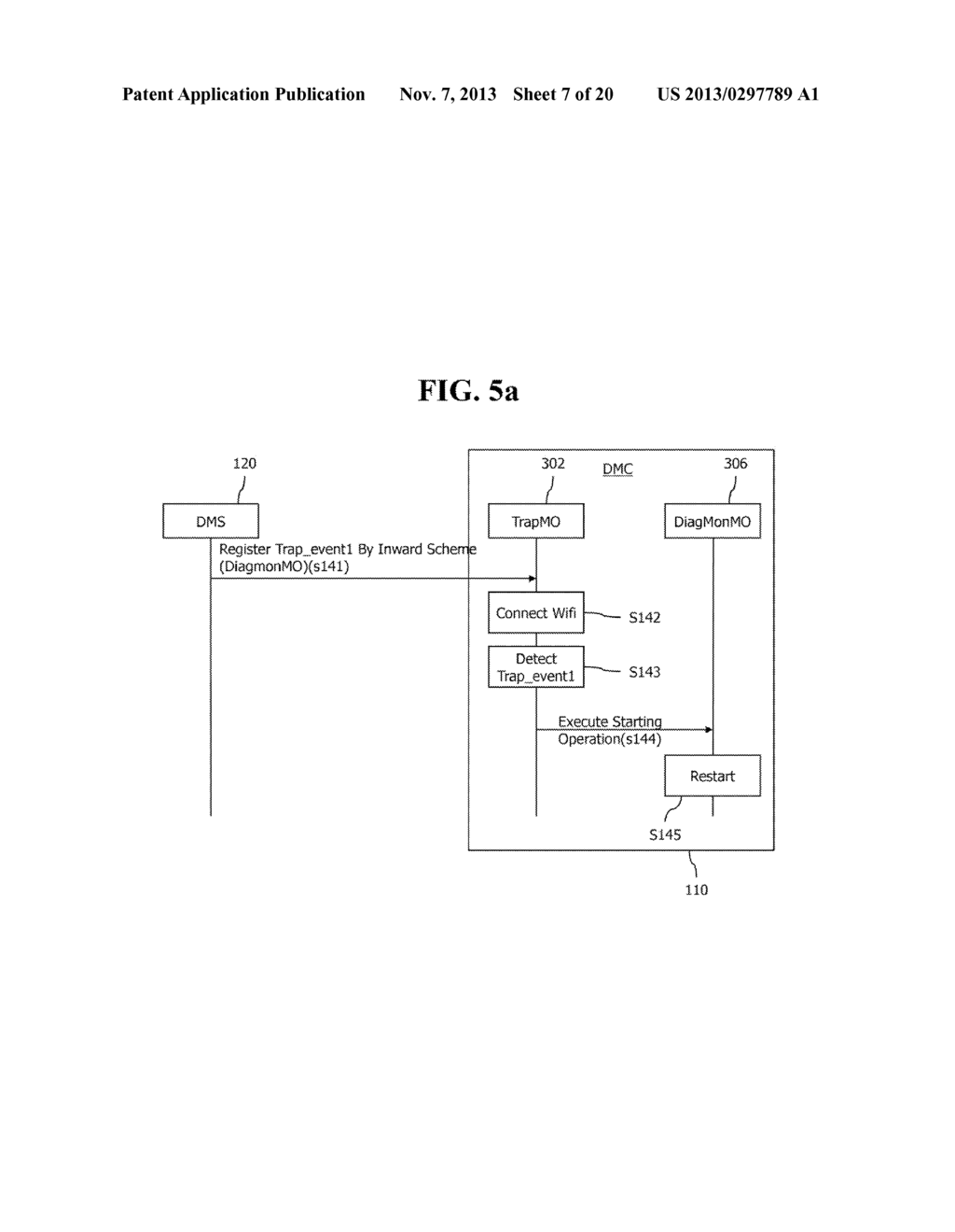 METHOD FOR REGISTERING AND PROVIDING NOTICE OF A TRAP EVENT, AND TERMINAL     USING SAME - diagram, schematic, and image 08