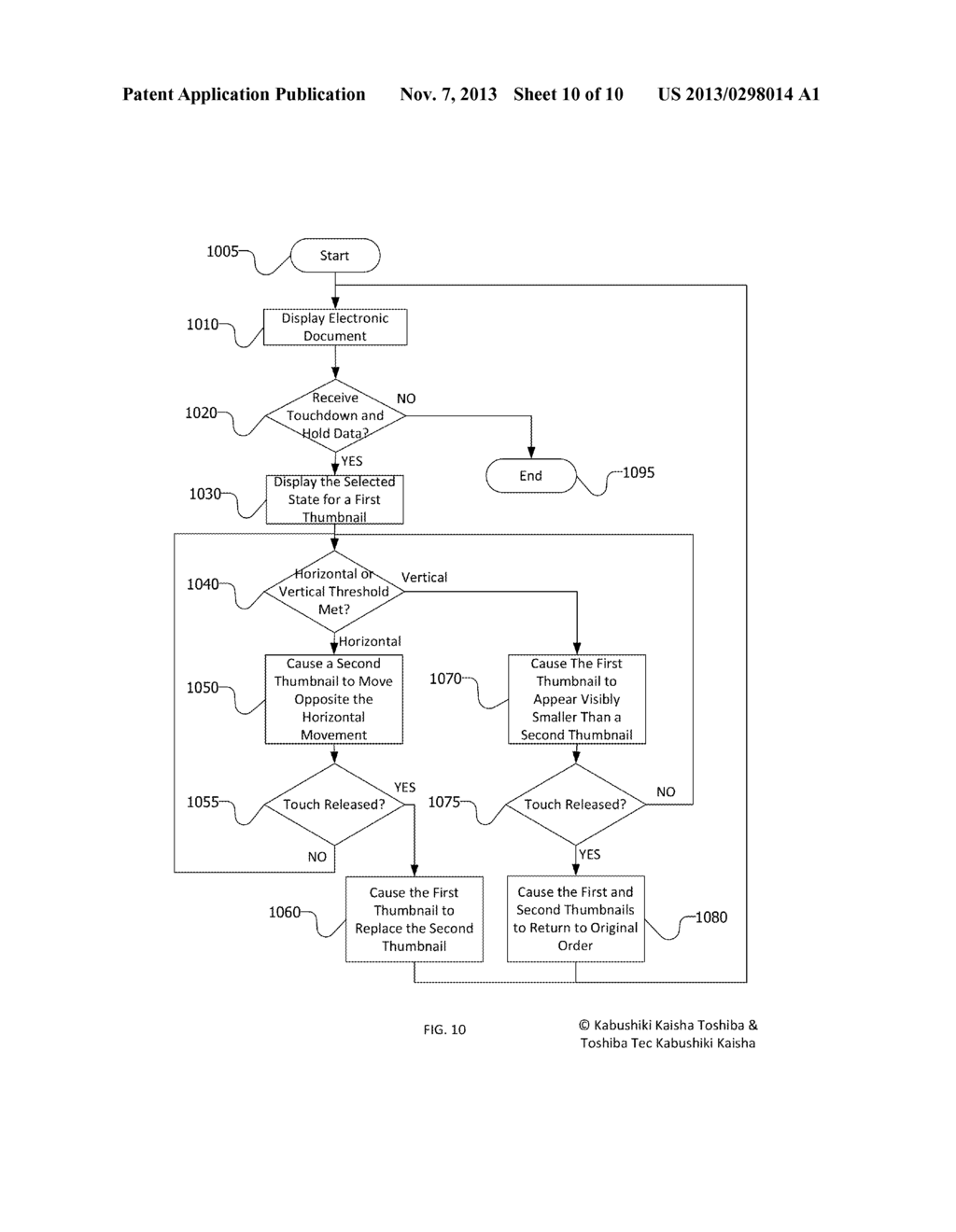 User Interface for Reordering Thumbnails - diagram, schematic, and image 11