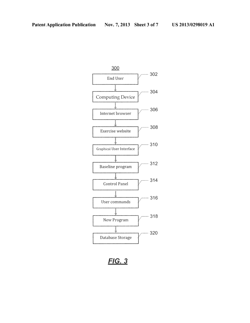 User Interface (UI) Mechanism for Changing Difficulty Levels within an     Exercise Application Delivered Via the Internet - diagram, schematic, and image 04