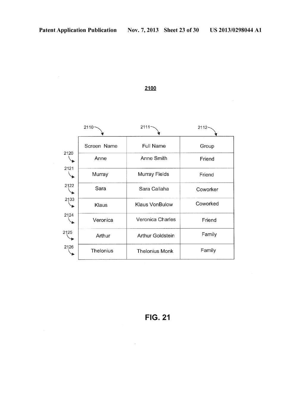 MOOD-BASED ORGANIZATION AND DISPLAY OF CO-USER LISTS - diagram, schematic, and image 24