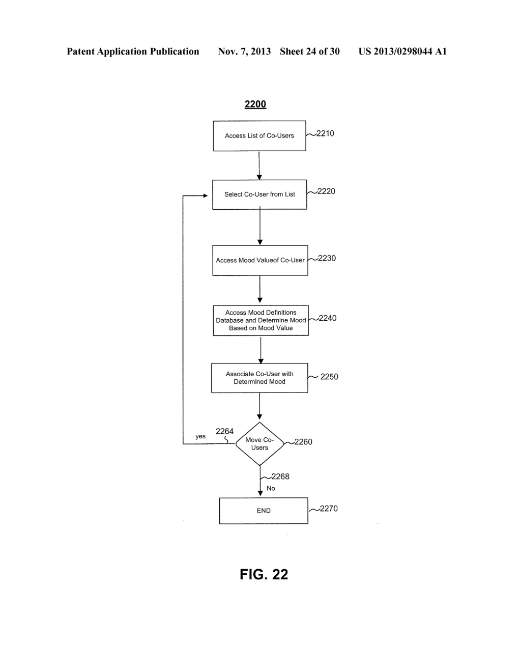 MOOD-BASED ORGANIZATION AND DISPLAY OF CO-USER LISTS - diagram, schematic, and image 25