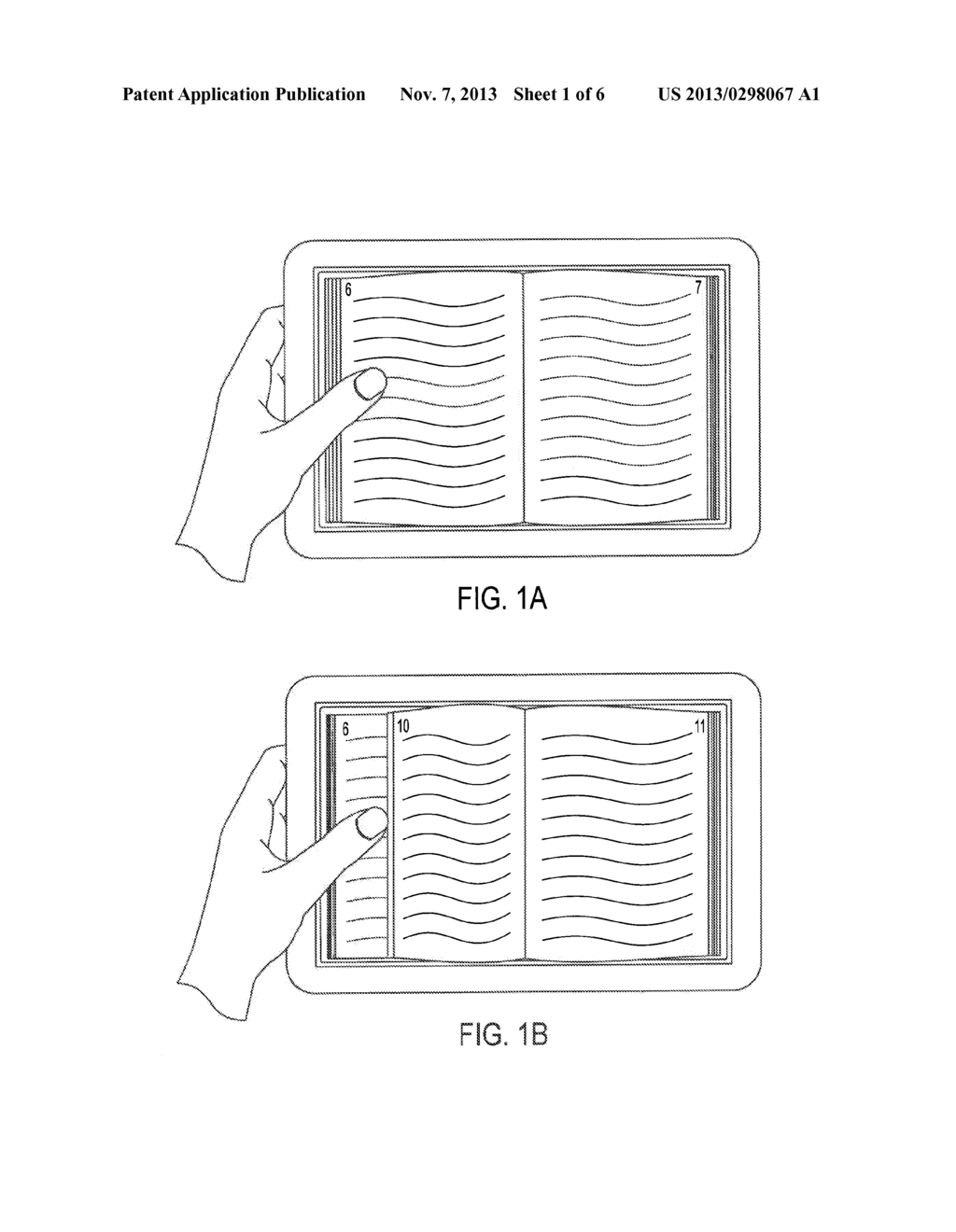 Thumbmarking in an E-Book Reader with Multitouch - diagram, schematic, and image 02