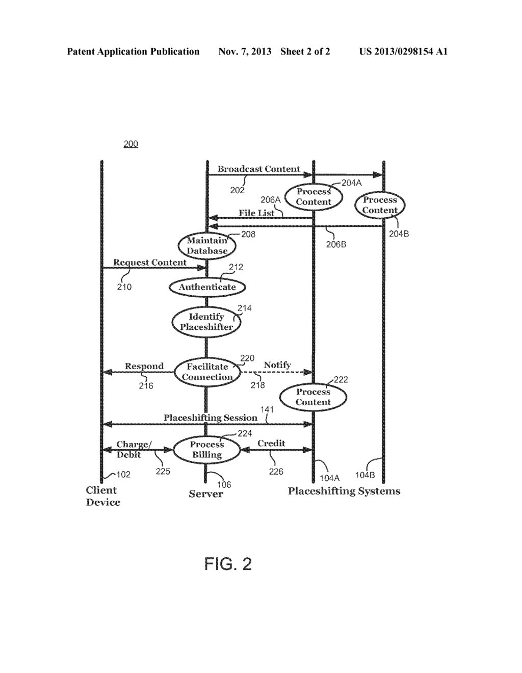 SYSTEMS AND METHODS FOR DISTRIBUTED ACCESS TO MEDIA CONTENT USING     PLACESHIFTING - diagram, schematic, and image 03