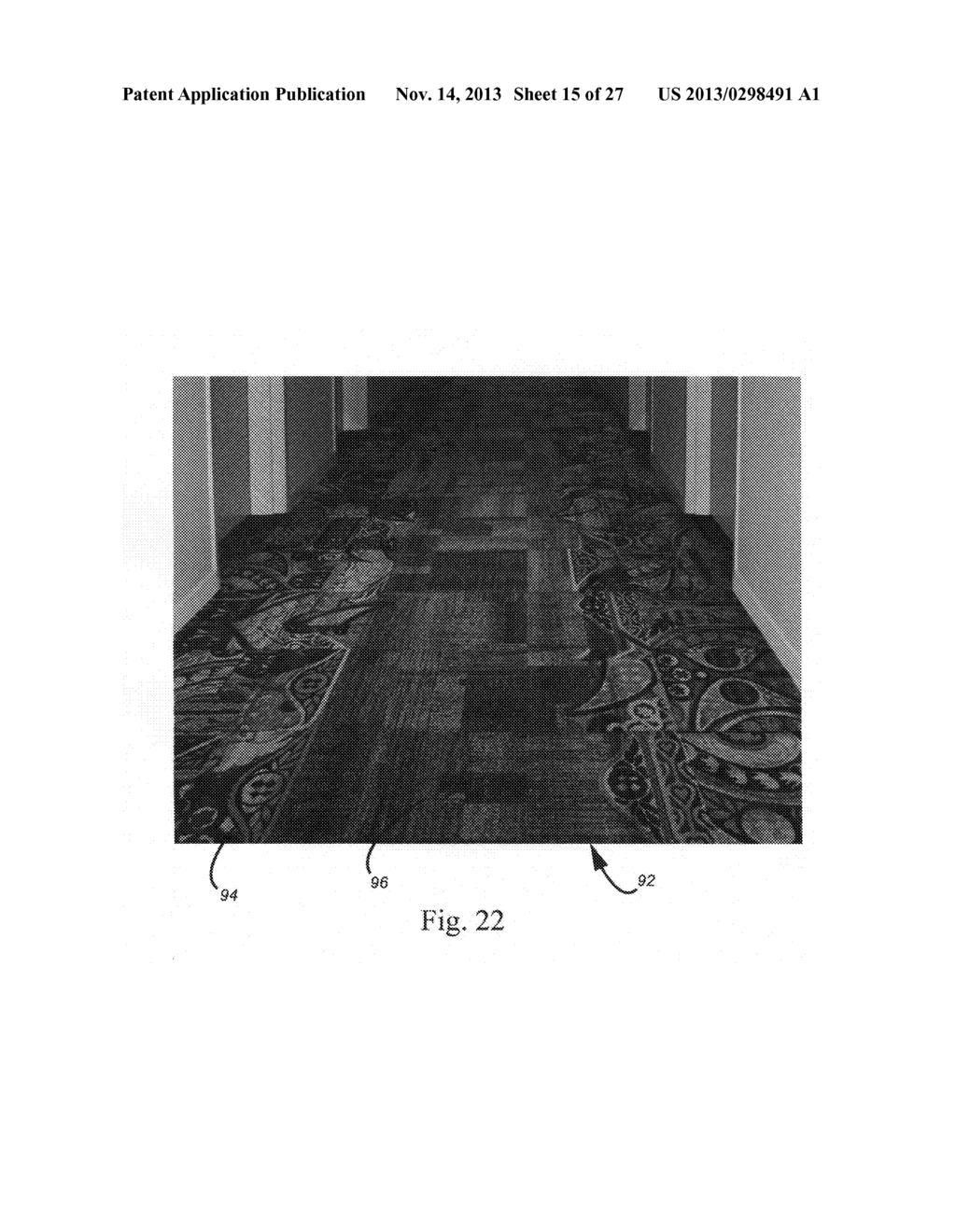 Border, edge or pattern carpet tile design, manufacture and installation - diagram, schematic, and image 16