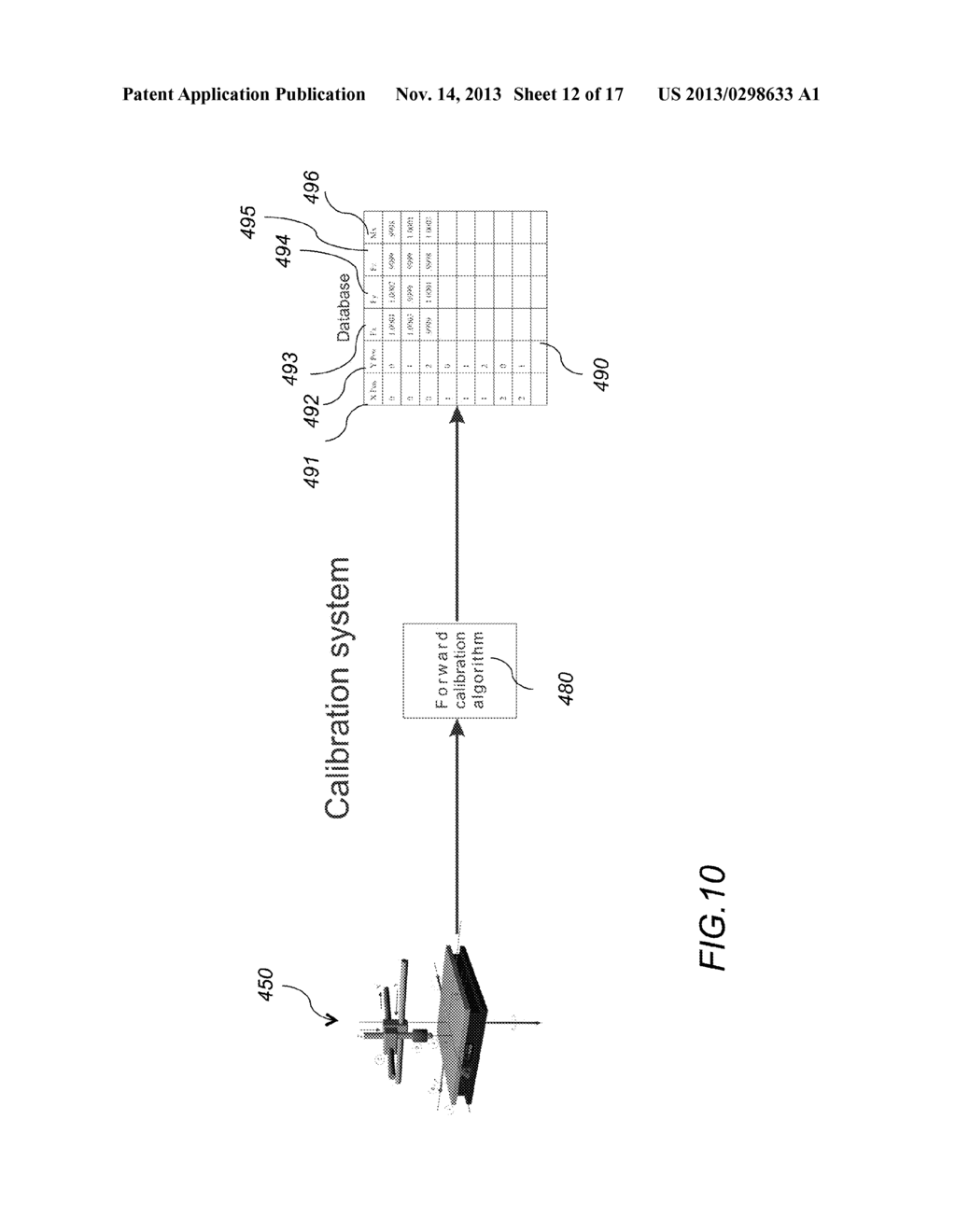 SYSTEM AND METHOD FOR THREE DIMENSIONAL CALIBRATION OF FORCE PLATES - diagram, schematic, and image 13