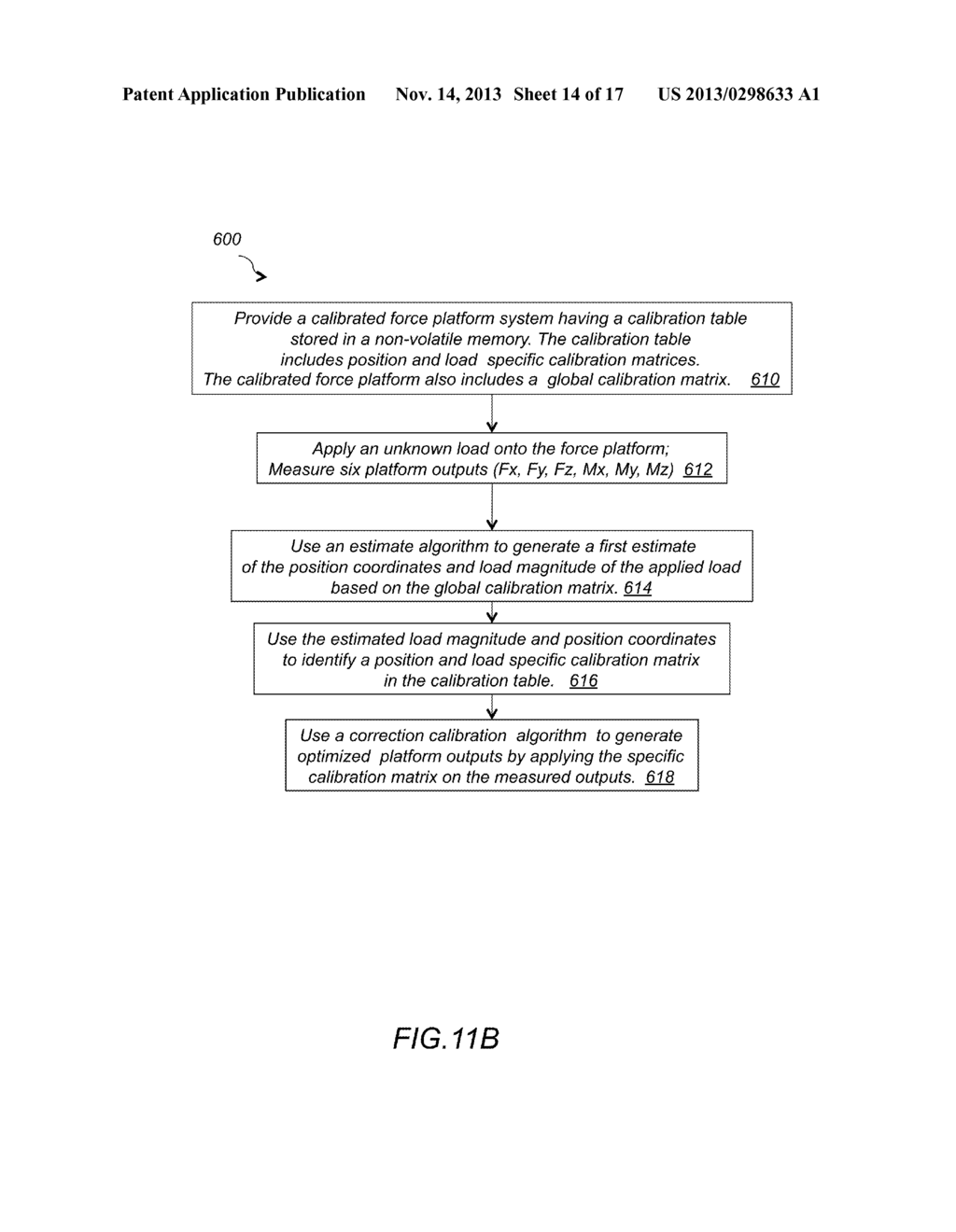 SYSTEM AND METHOD FOR THREE DIMENSIONAL CALIBRATION OF FORCE PLATES - diagram, schematic, and image 15