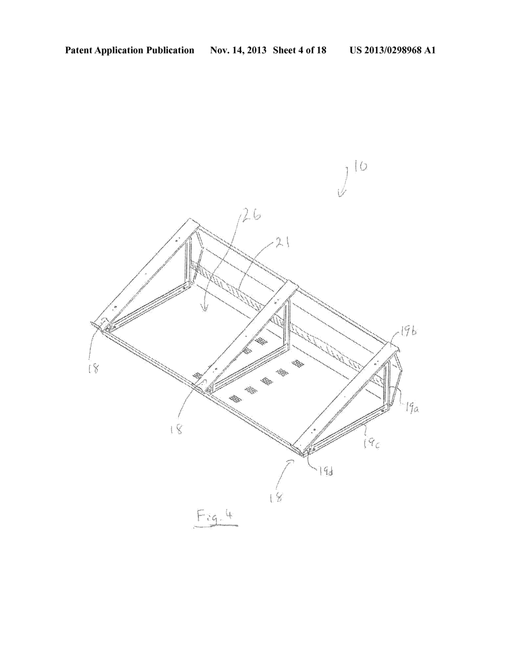 SOLAR PANEL RACKING SYSTEM HAVING SEPARATE SUPPORT STRUCTURE AND COVER     ASSEMBLY - diagram, schematic, and image 05