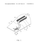ELECTRONIC DEVICE WITH HEAT DISSIPATION DEVICE ASSEMBLY diagram and image