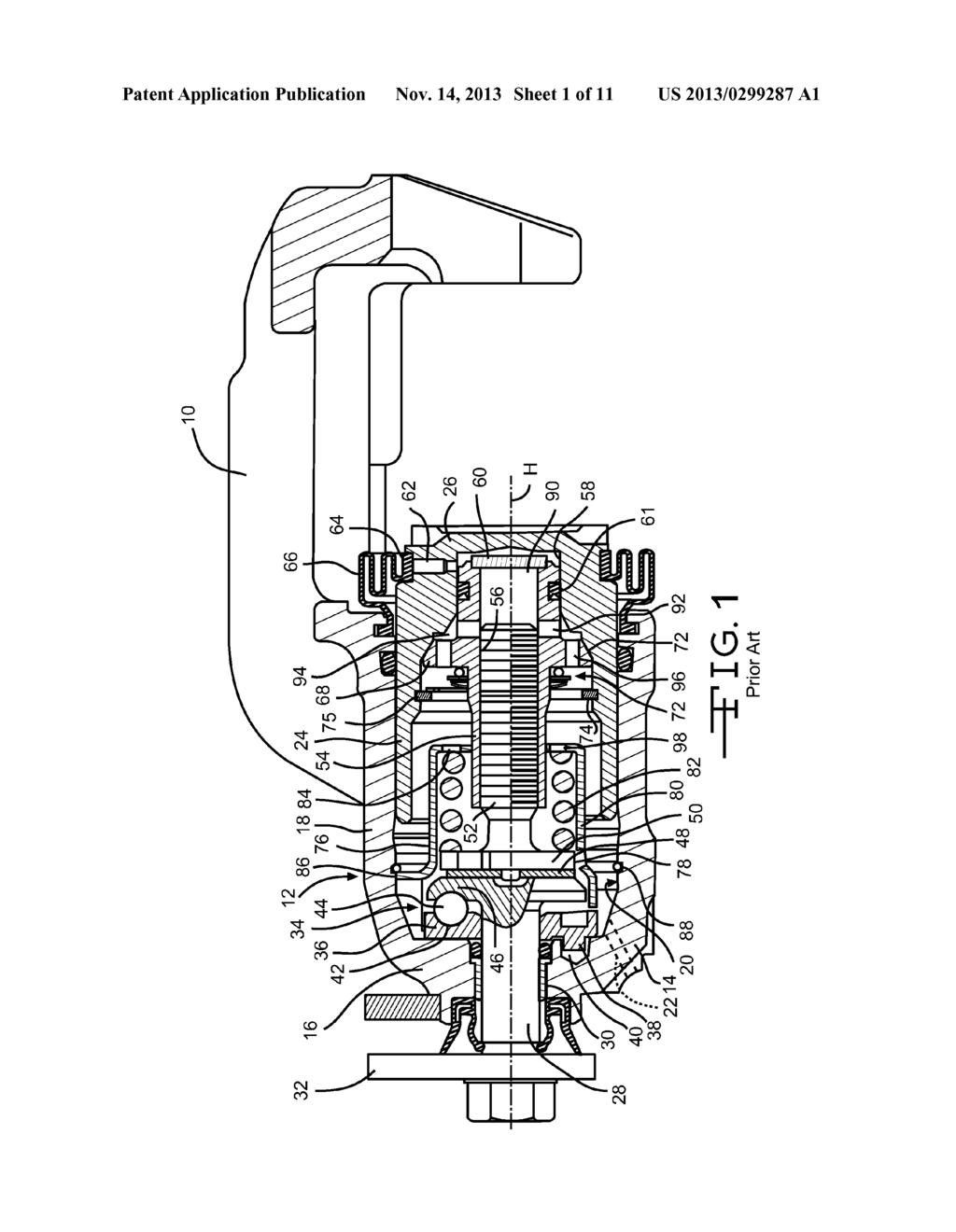 VEHICLE DISC BRAKE ASSEMBLY HAVING A MECHANICALLY ACTUATED PARKING BRAKE - diagram, schematic, and image 02