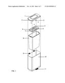 GARBAGE CONTAINER WITH DETACHABLE MANUAL COMPACTION DEVICE diagram and image