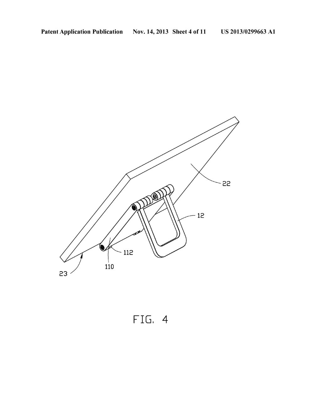 ADJUSTABLE STAND MECHANISM FOR ELECTRONIC DEVICE - diagram, schematic, and image 05