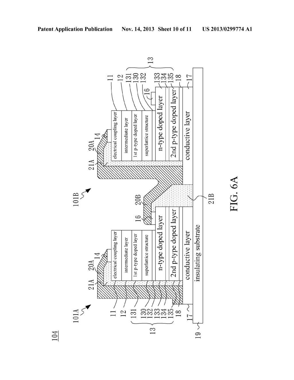 LIGHT-EMITTING DIODE DEVICE AND A METHOD OF MANUFACTURING THE SAME - diagram, schematic, and image 11