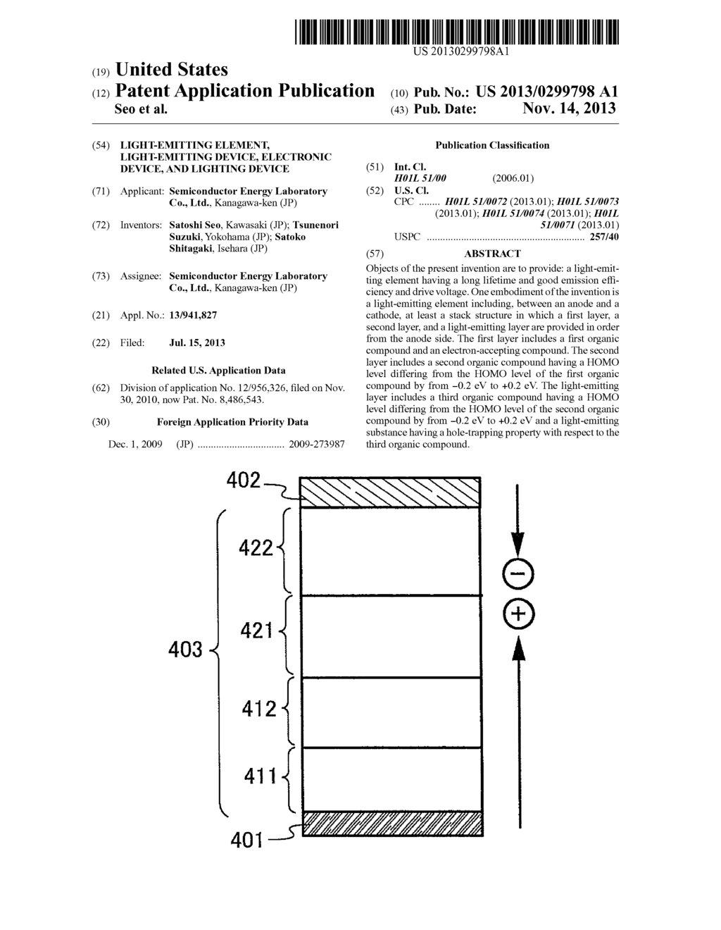 Light-Emitting Element, Light-Emitting Device, Electronic Device, and     Lighting Device - diagram, schematic, and image 01