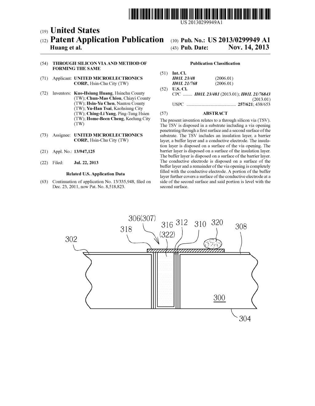 Through Silicon Via and Method of Forming the Same - diagram, schematic, and image 01