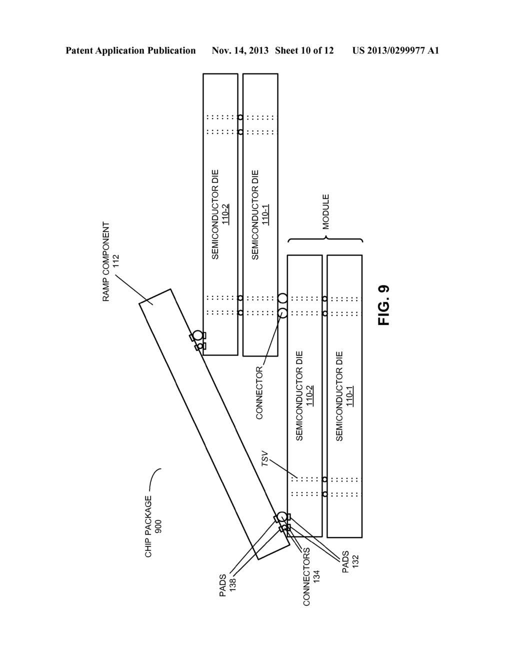 RAMP-STACK CHIP PACKAGE WITH VARIABLE CHIP SPACING - diagram, schematic, and image 11