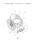 WHEELCHAIR AND FRAME FOR A WHEELCHAIR diagram and image