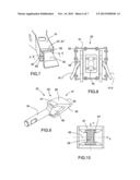 DEMOLITION HAMMER ARRANGEMENT FOR A REMOTE-CONTROLLED WORKING MACHINE     EQUIPPED WITH A MANOEUVRABLE ARM diagram and image