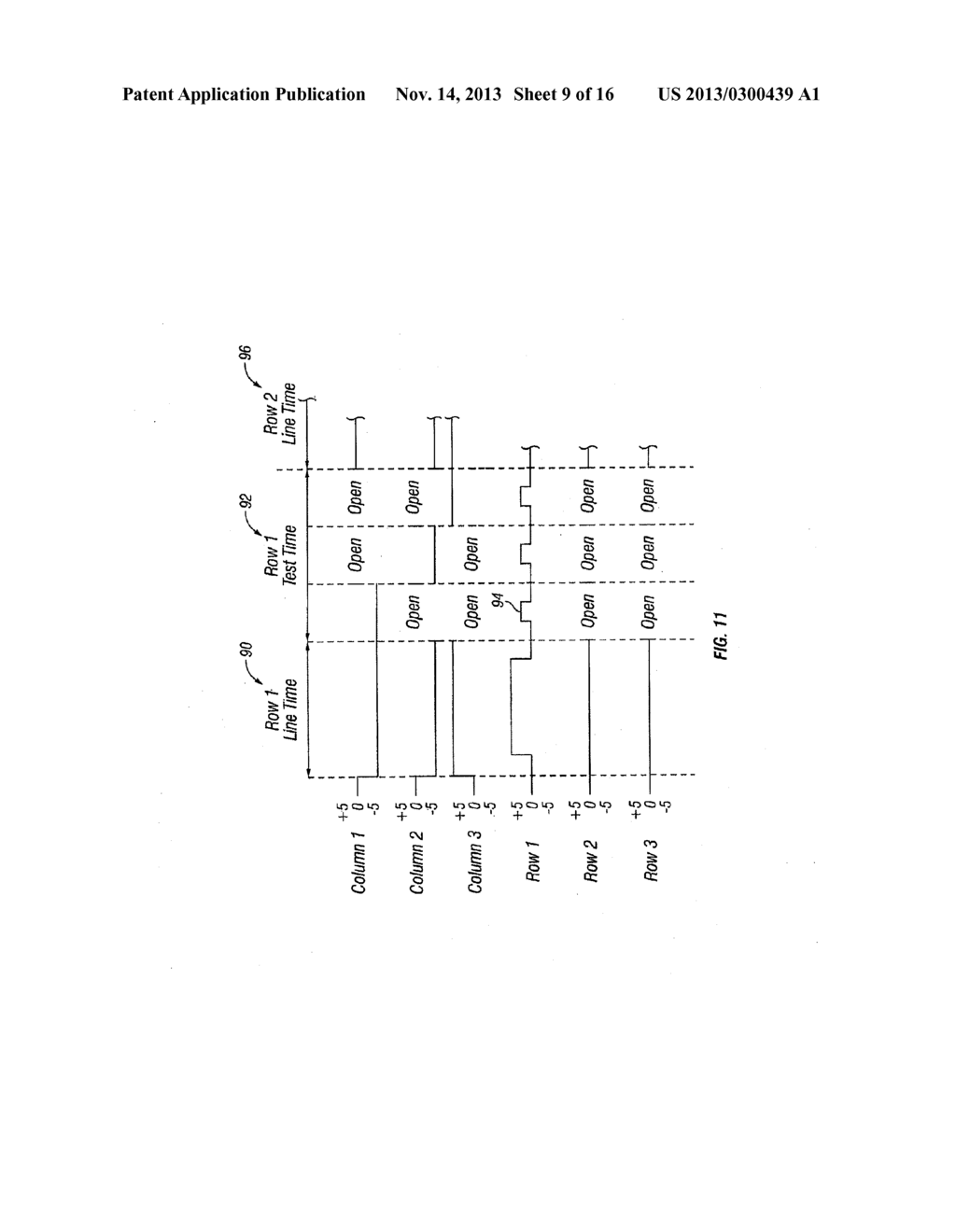 SYSTEM AND METHOD OF SENSING ACTUATION AND RELEASE VOLTAGES OF AN     INTERFEROMETRIC MODULATOR - diagram, schematic, and image 10