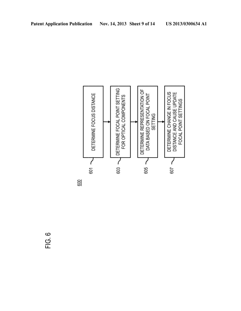 METHOD AND APPARATUS FOR DETERMINING REPRESENTATIONS OF DISPLAYED     INFORMATION BASED ON FOCUS DISTANCE - diagram, schematic, and image 10
