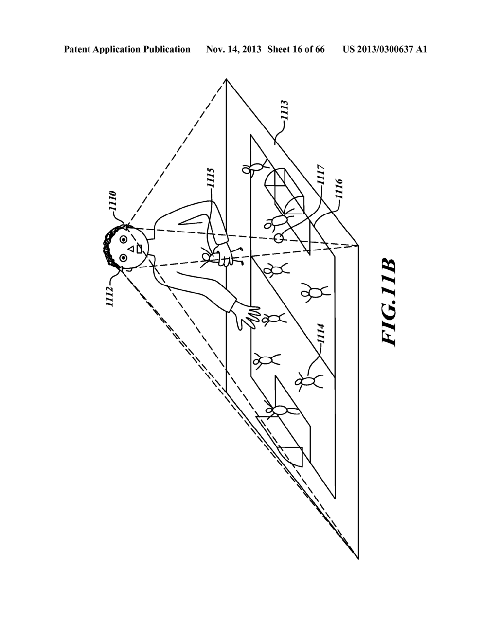 SYSTEM AND METHOD FOR 3-D PROJECTION AND ENHANCEMENTS FOR INTERACTIVITY - diagram, schematic, and image 17