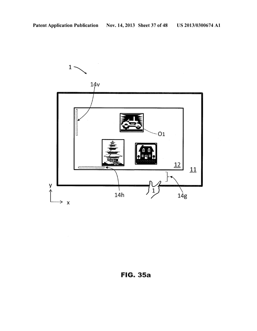 Overscan Display Device and Method of Using the Same - diagram, schematic, and image 38