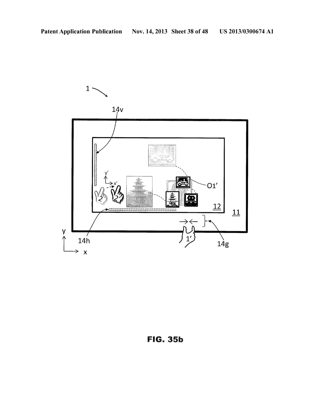 Overscan Display Device and Method of Using the Same - diagram, schematic, and image 39