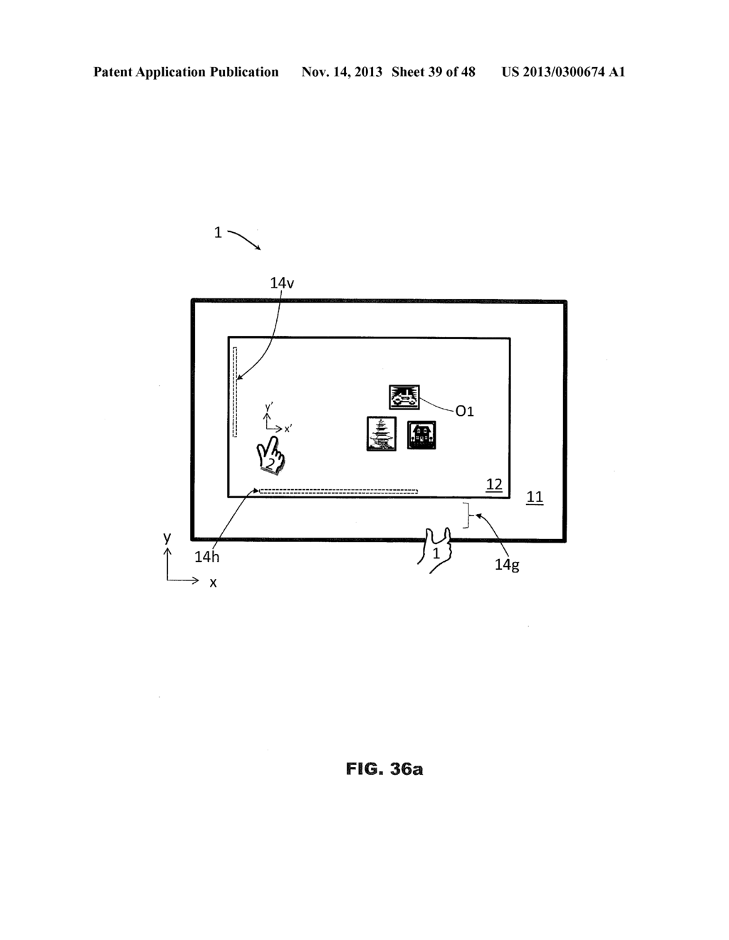 Overscan Display Device and Method of Using the Same - diagram, schematic, and image 40