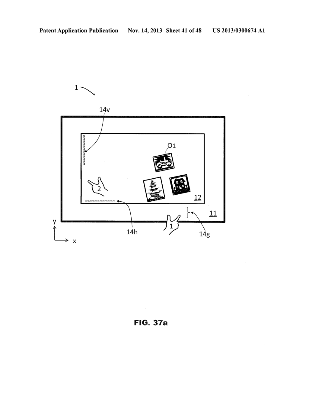 Overscan Display Device and Method of Using the Same - diagram, schematic, and image 42