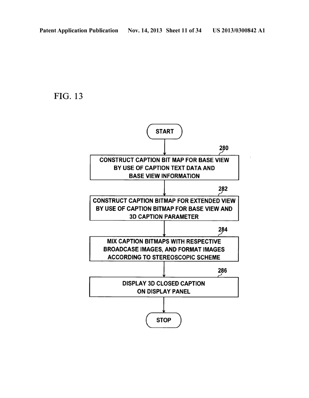 3D CAPTION DISPLAY METHOD AND 3D DISPLAY APPARATUS FOR IMPLEMENTING THE     SAME - diagram, schematic, and image 12