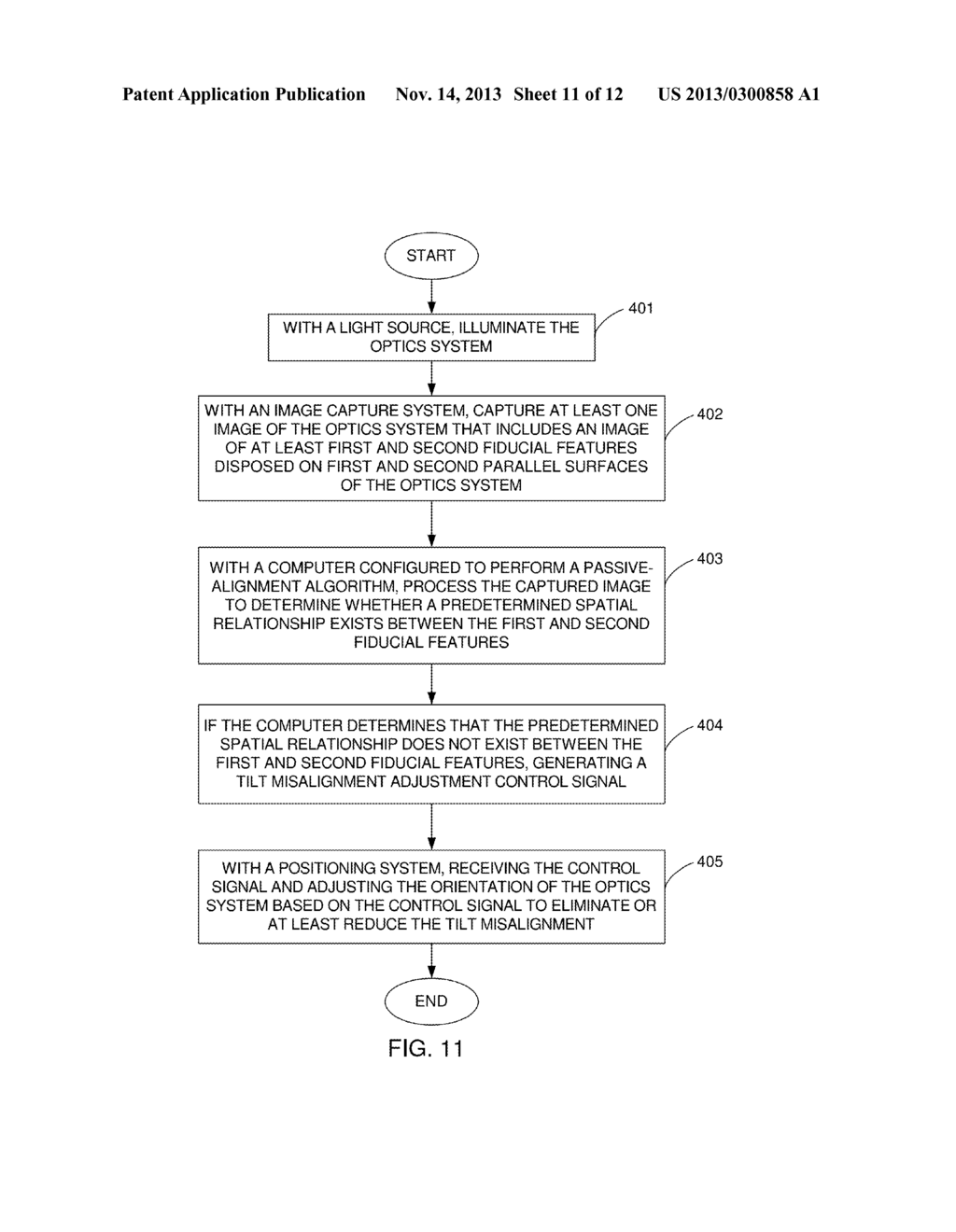 METHODS AND SYSTEMS FOR PERFORMING VISION-AIDED PASSIVE ALIGNMENT DURING     THE ASSEMBLY OF AN OPTICAL COMMUNICATIONS MODULE - diagram, schematic, and image 12