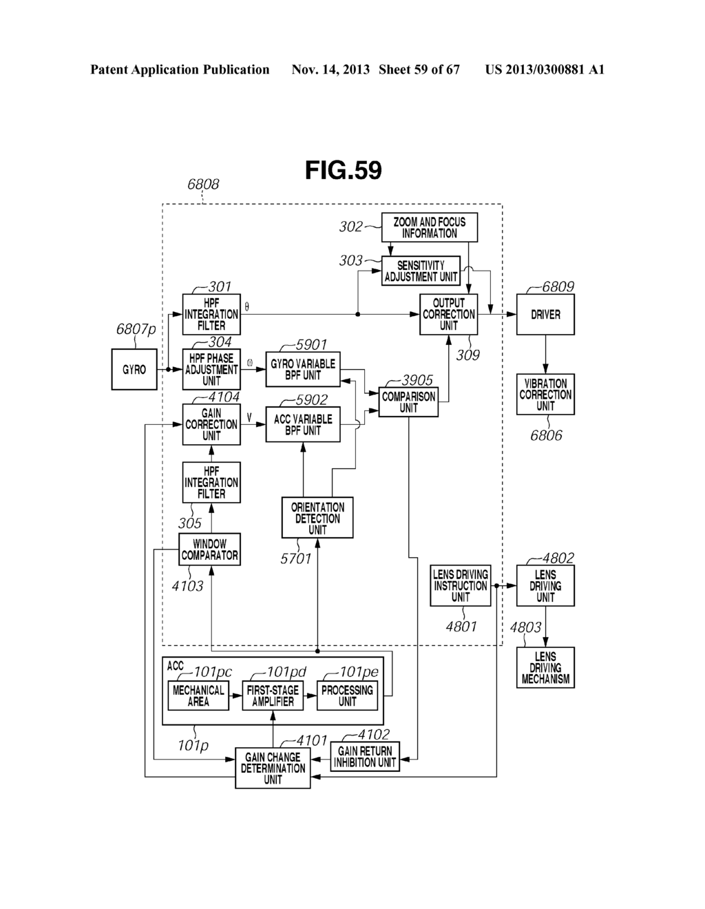 IMAGE STABILIZATION CONTROL APPARATUS AND IMAGING APPARATUS - diagram, schematic, and image 60