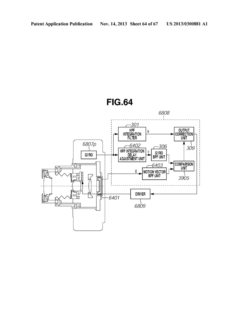 IMAGE STABILIZATION CONTROL APPARATUS AND IMAGING APPARATUS - diagram, schematic, and image 65