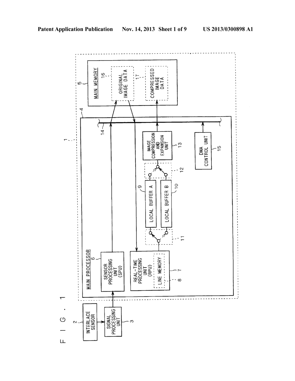 IMAGE PROCESSING APPARATUS HAVING A BUFFER MEMORY FOR IMAGE DATA STORAGE - diagram, schematic, and image 02