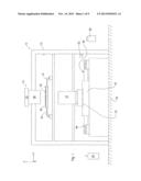 APPARATUS AND METHOD FOR MAINTAINING IMMERSION FLUID IN THE GAP UNDER THE     PROJECTION LENS DURING WAFER EXCHANGE IN AN IMMERSION LITHOGRAPHY MACHINE diagram and image