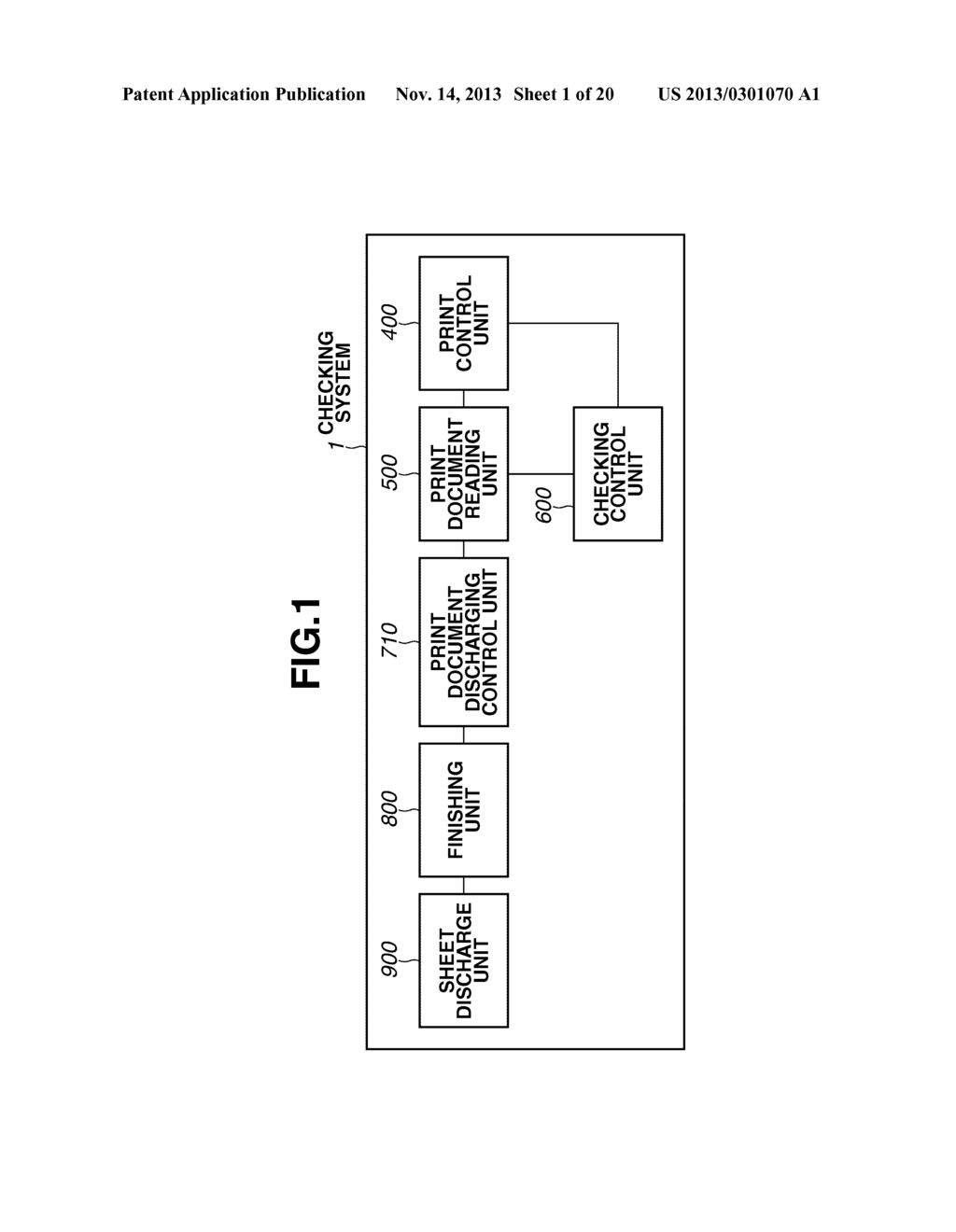 CHECKING APPARATUS, CONTROL METHOD THEREOF, AND PRINTING APPARATUS - diagram, schematic, and image 02