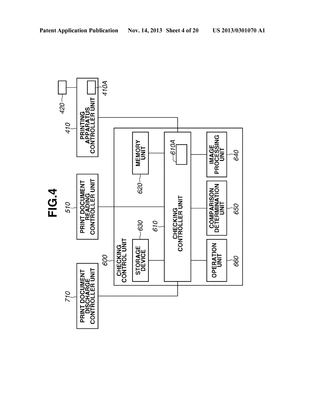 CHECKING APPARATUS, CONTROL METHOD THEREOF, AND PRINTING APPARATUS - diagram, schematic, and image 05